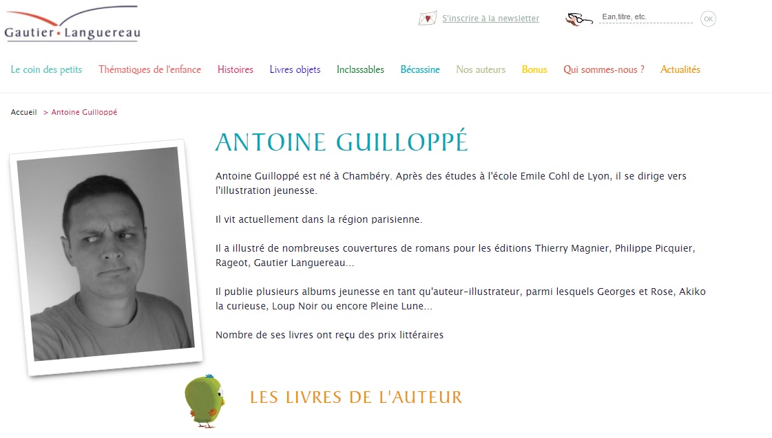 Antoine Guilloppé - Biographie et Livres Jeunesse